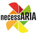 Logo des nationalen "necessARIA"-Projekts, welches vom Gesundheitsministerium im Rahmen des gesamtstaatlichen Ergänzungsplans „Gesundheit, Umwelt, Biodiversität, Klima“ finanziert wird (Quelle: Umweltagentur)