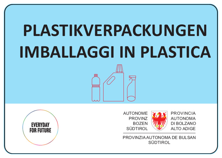 Etikette für Plastikverpackungen