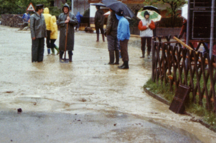 Überschwemmung (Foto: Abteilung Wasserschutzbauten)