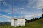 Die Messstation des ortsfesten Überwachungsnetzes der Luftqualität am Ritten (Foto: Landesagentur für Umwelt)
