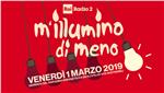 Flyer der Radiokampagne “M’illumino di Meno” 2019 (Quelle: Homepage Rai Radio2)