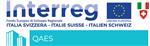 Logo des europäischen QAES-Projekts, welches vom Kooperationsprogramm Interreg Italien - Schweiz 2014-2020 kofinanziert wird