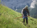 Das erste "Dolomites UNESCO LabFest" widmet sich den verschiedenen Aspekten der Mahd./Foto Landesamt für Naturparke