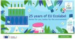 Logo für das 25jährige Jubiläum des Europäischen Umweltzeichens Ecolabel